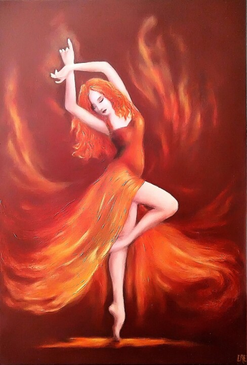 DANSEUSE 绘画, 21.7x15 in