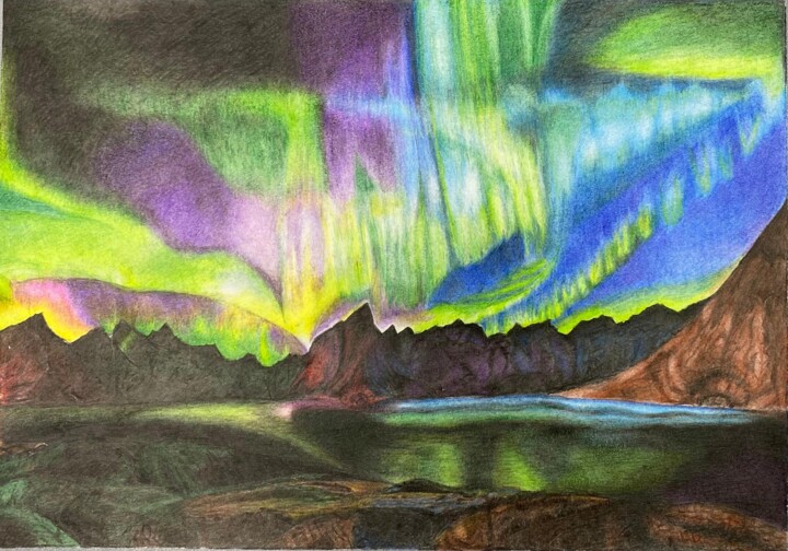 Северное сияние 图画, 8.3x11.6 in