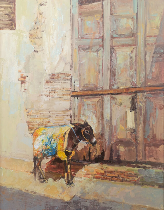 A Moment's Rest 绘画, 23.6x19.7 in