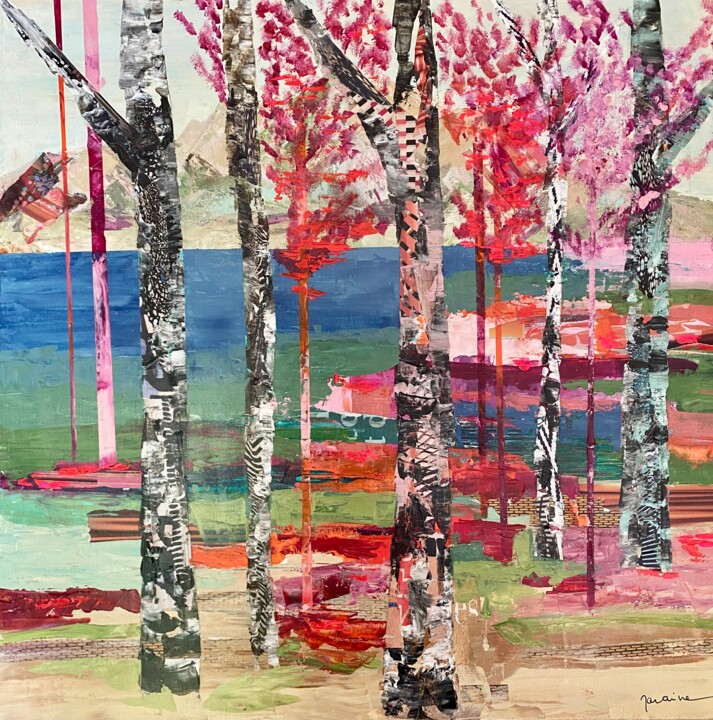 Couleurs du Printemps Painting, 31.5x31.5 in