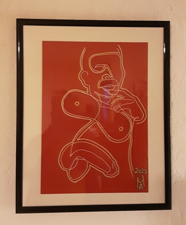 Pronto per l uso. 绘画, 16.5x11.8 in