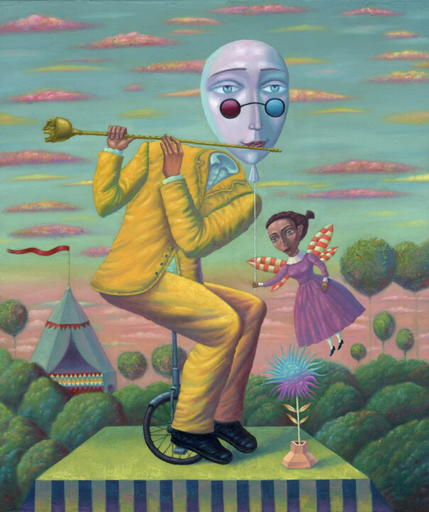 Illusionist (II) 绘画, 25.2x21.3 in