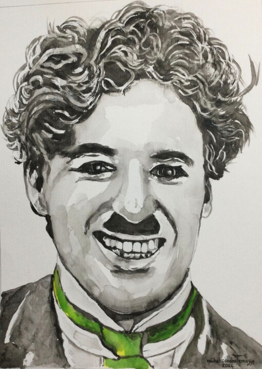 CHARLOT Painting, 25.6x19.7 in