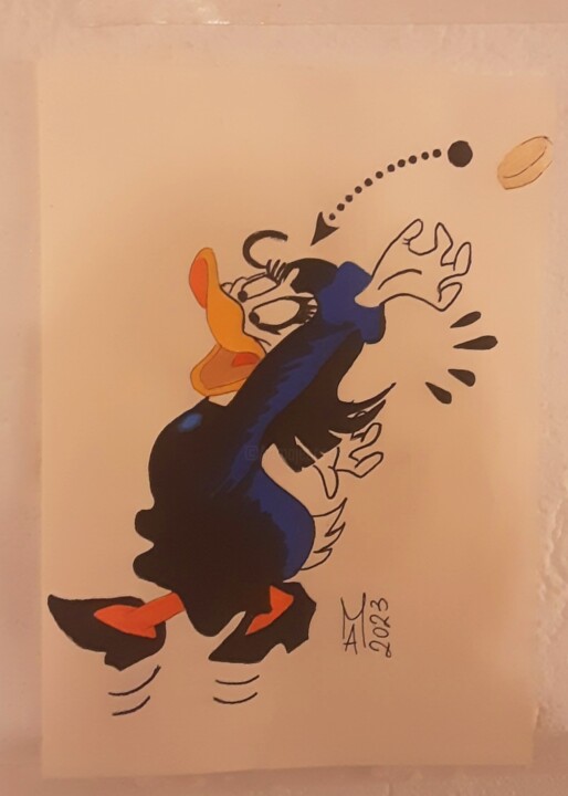 Amelia La strega. 绘画, 11.8x8.3 in