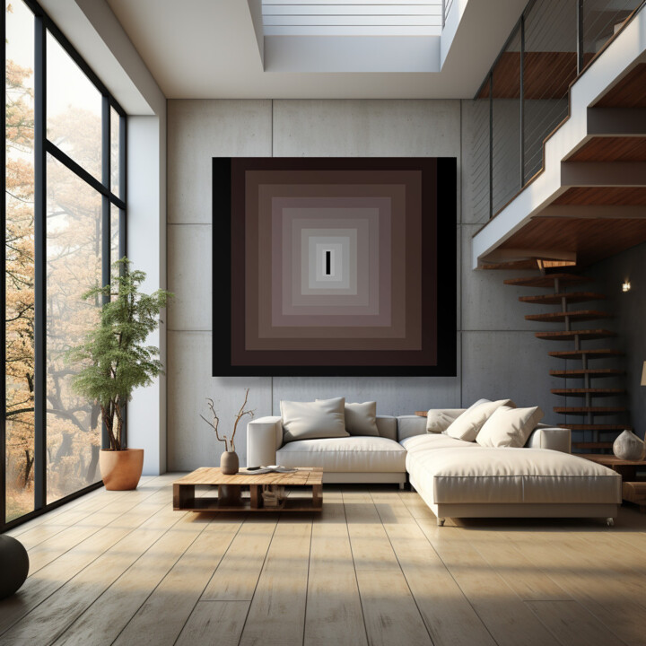 Discesa Arte digitale, 70,9x70,9 in