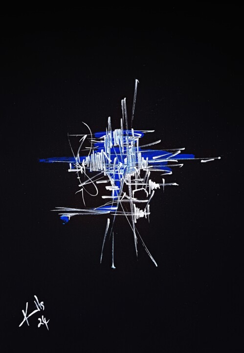Blue 4 图画, 16.5x11.7 in