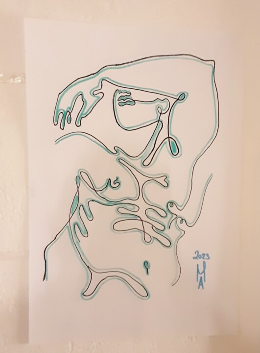Torso 绘画, 23.6x15.8 in