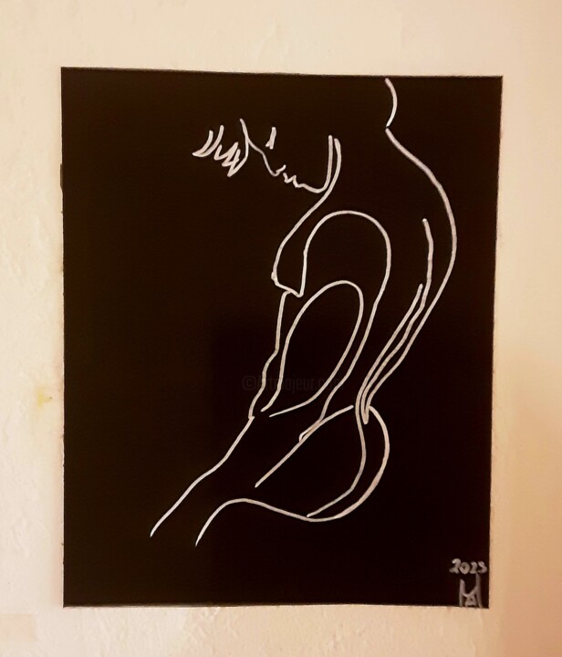Il giovanotto. 绘画, 14.2x11.8 in