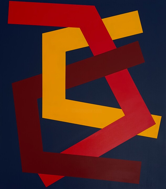 Peinture intitulée "Intrications I" par Jean-Marc Gardeux, Œuvre d'art originale, Acrylique