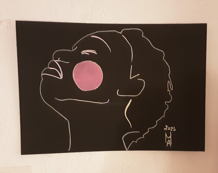 Man oder Frau wer weiß das genau? 绘画, 11.8x16.5 in
