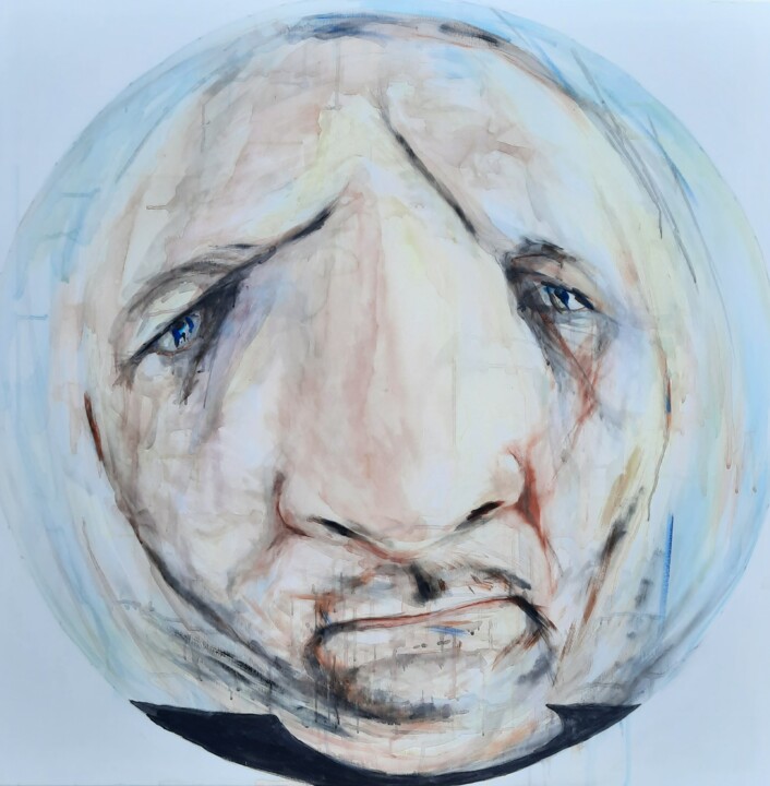 Ball head 绘画, 39.4x39.4 in