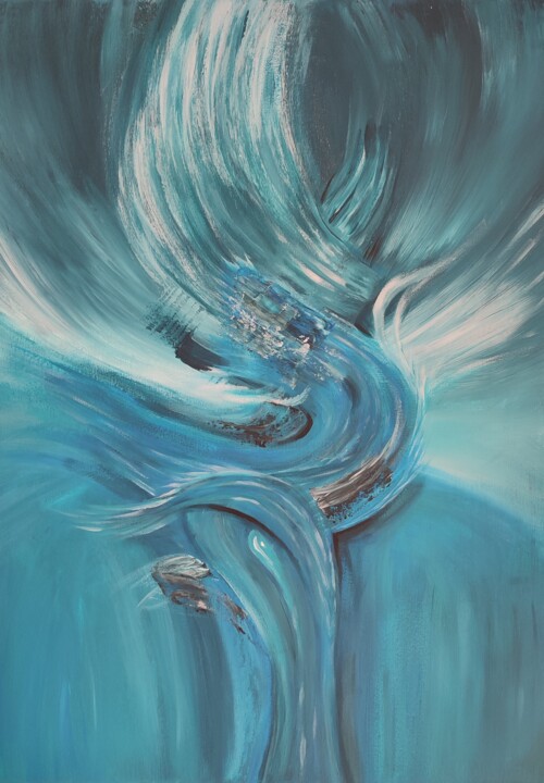 Blue Angel 绘画, 27.6x19.7 in
