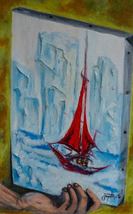 Glaciers 绘画, 15.8x11 in
