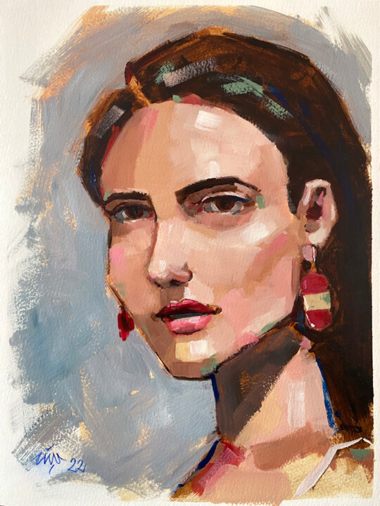 Mysterious 绘画, 15.8x11.8 in