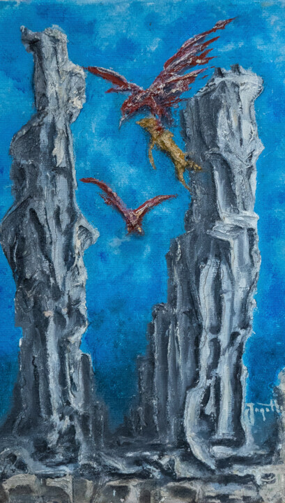 绘画,  8.7x4.7 in 