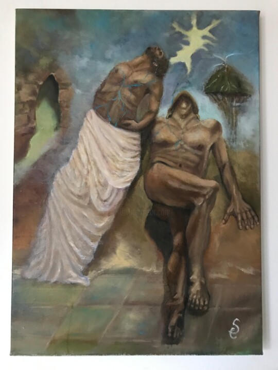 Een laatste ademhaling 绘画, 27.6x19.7 in