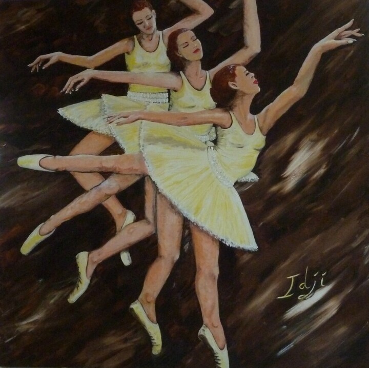 Danseuses vanille 绘画, 39.4x39.4 in