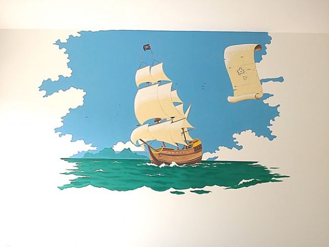 Peinture intitulée "CHAMBRE D'ENFANT" par Nessé, Œuvre d'art originale, Acrylique