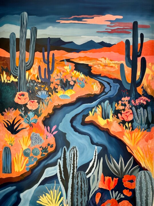 XXL Landscape at 11.08 AM 绘画, 61x45.3 in