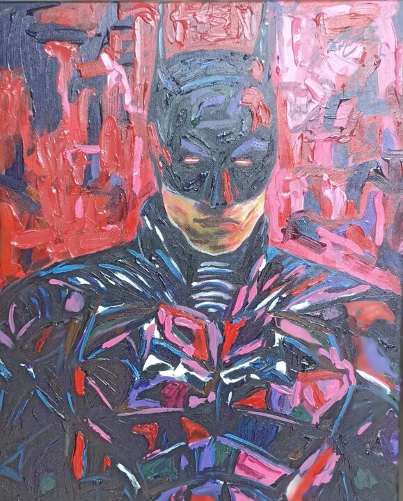 The Batman 2024 Painting, 19.7x15.8 in