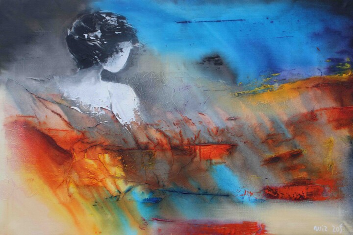 Mystery 14-04 绘画, 23.6x35.4 in