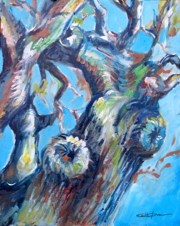 Vieux chêne, tu ressembles à un platane Painting, 16.1x13 in