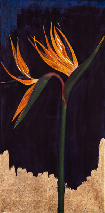 Pittura intitolato "Sparks of Paradise" da Anna Ovsiankina, Opera d'arte originale, Olio