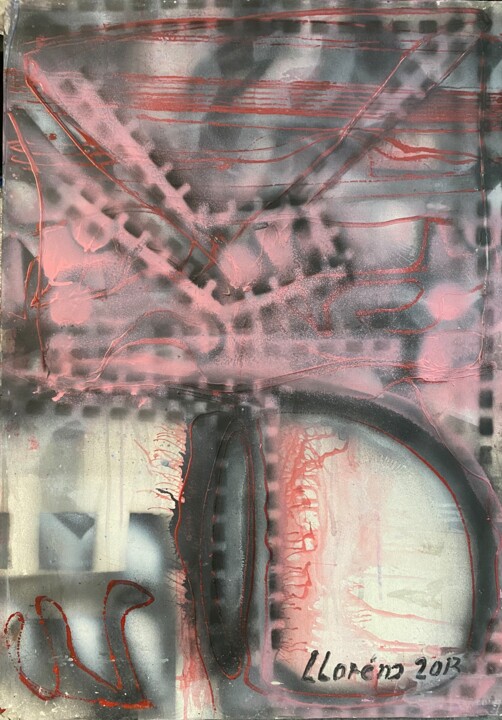 Abstracción 2013 Ref 201303-01f 绘画, 27.6x19.7 in