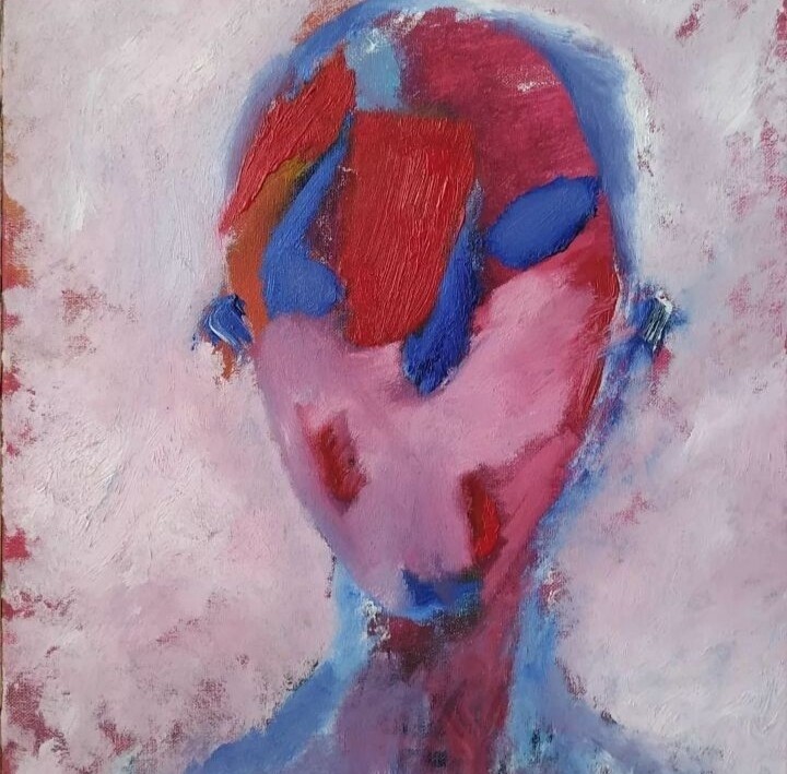 GL peinture 2018-8 绘画, 15x17.7 in