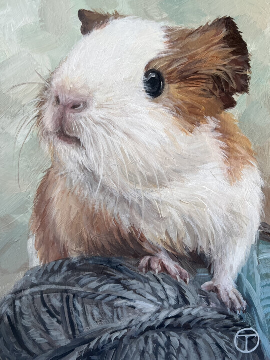 Guinea pig 绘画, 7.9x5.9 in