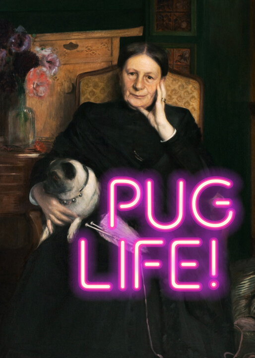 Pug Life 数字艺术