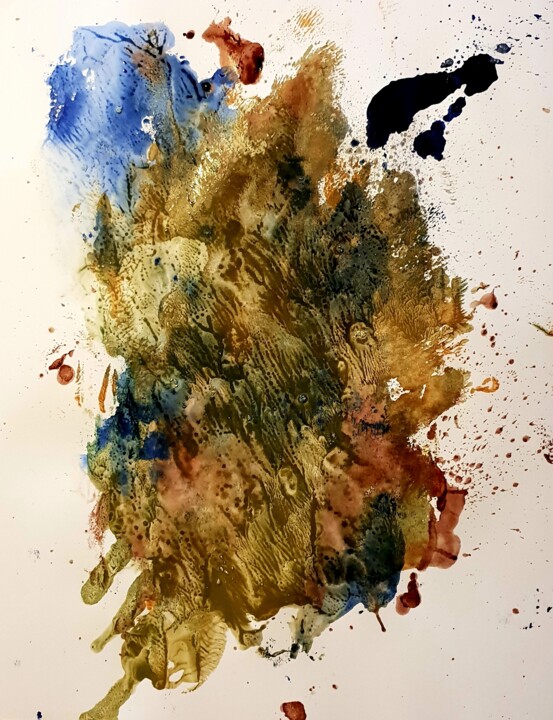 Peinture intitulée "Premier wagonnet 20…" par Chamartin, Œuvre d'art originale, Acrylique