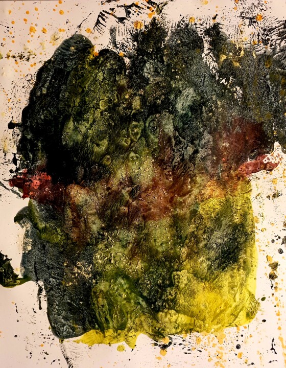 Peinture intitulée "La mine prend l'eau…" par Chamartin, Œuvre d'art originale, Acrylique