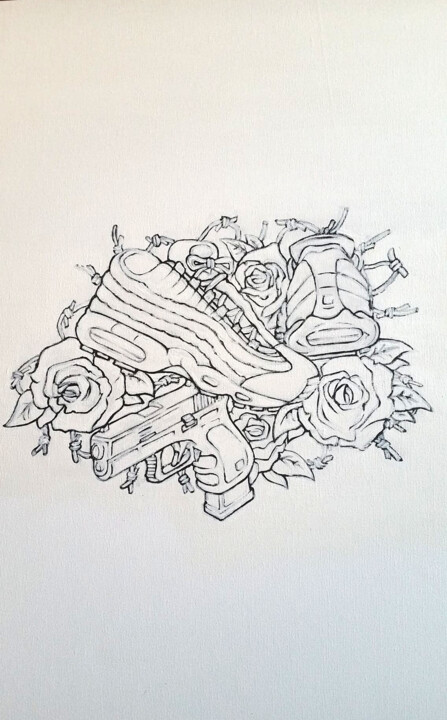 绘画,  19.3x15.4 in 