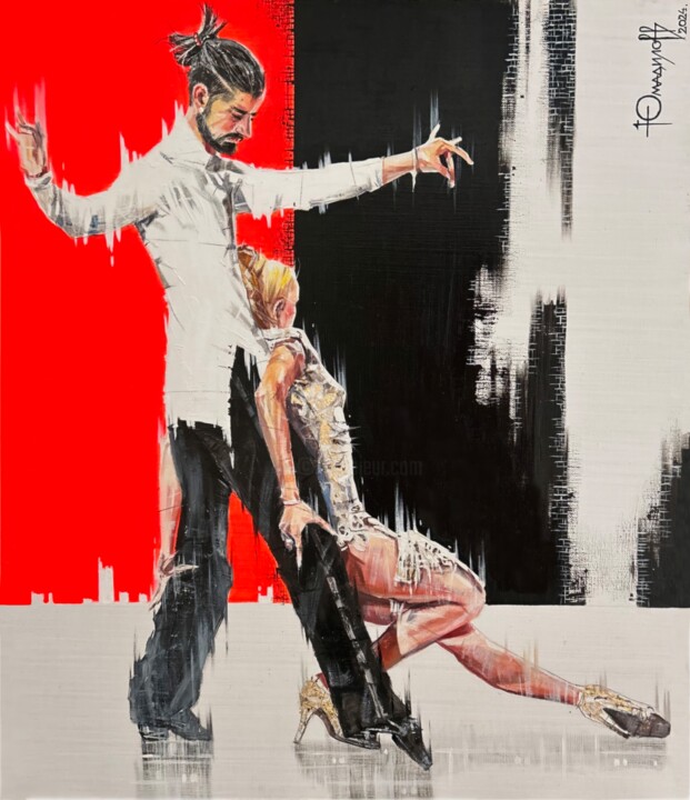 Cha-Cha-Cha 绘画, 27.6x23.6 in