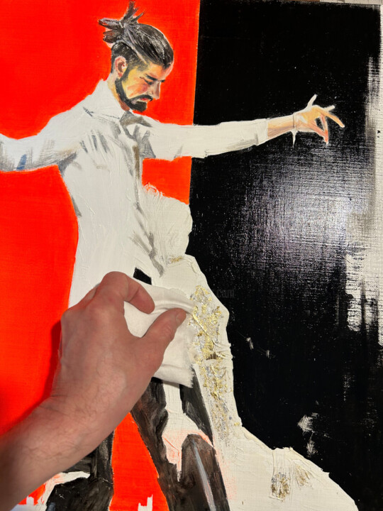 Steps of the making of the work