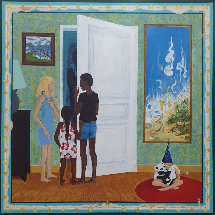 Baiser d'occident / Western Kiss Pittura, 39,4x39,4 in