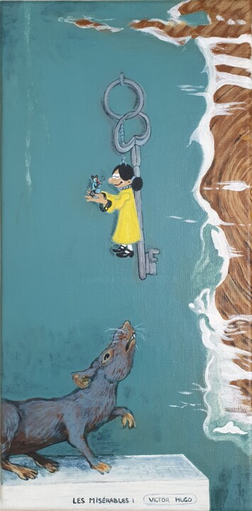 绘画 标题为“LA CLE(F) / The Ke(…” 由Laurent Chevrollier, 原创艺术品, 丙烯