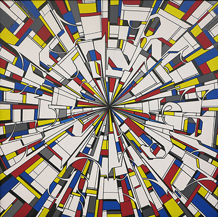 Milano subway. 绘画, 31.5x31.5 in
