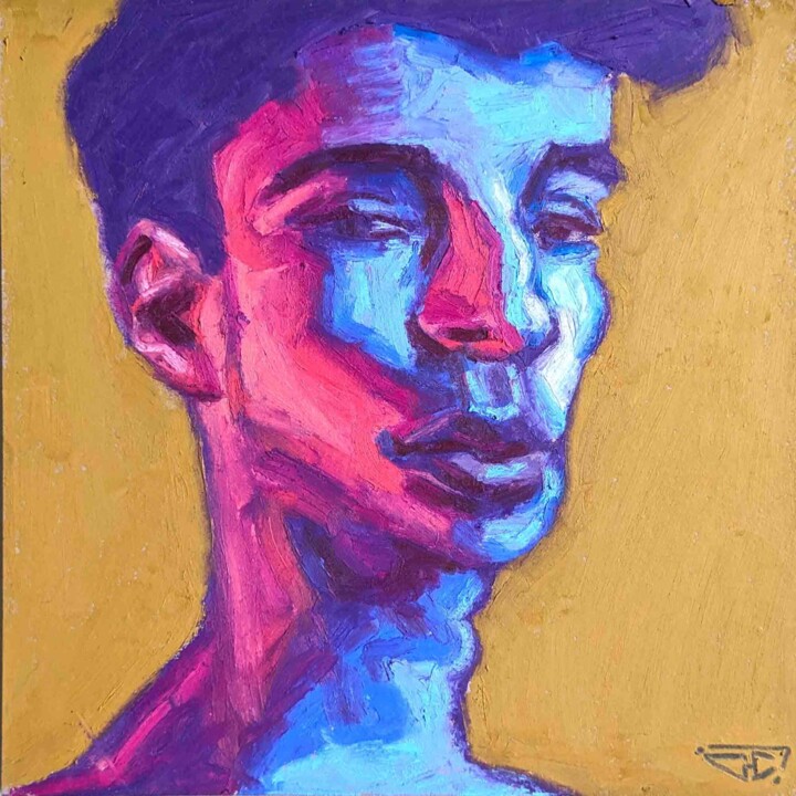 Donatien détestait son coloc 绘画, 7.9x7.9 in