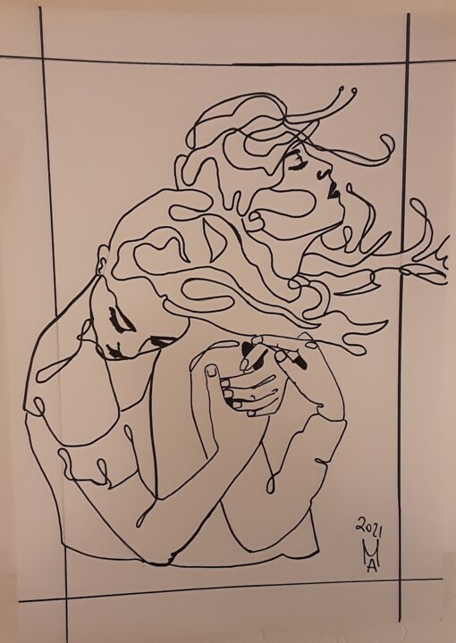Non sei Sola, ci sono io!!!! 绘画, 27.6x19.7 in