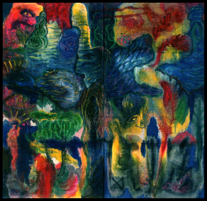 Ruhiger Triumph 绘画, 39.4x39.4 in