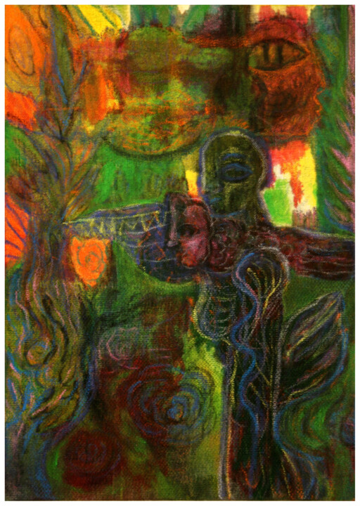 Maskenball 绘画, 27.6x19.7 in