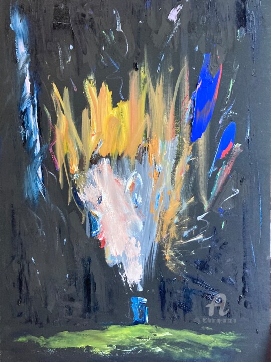 Firework 绘画, 18x14 in
