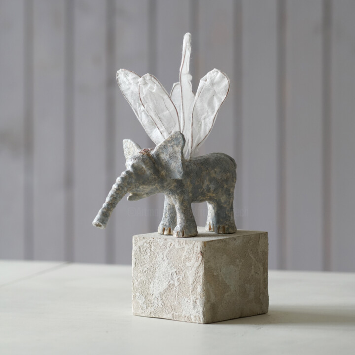 Hummelfant NR 3 Sculptuur, 13,8x5,1 in