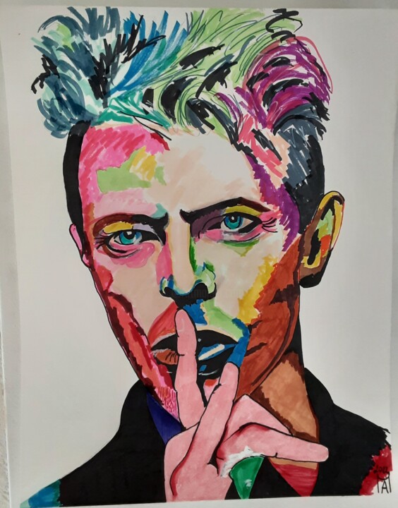 Il Grande David. 绘画, 25.6x19.7 in