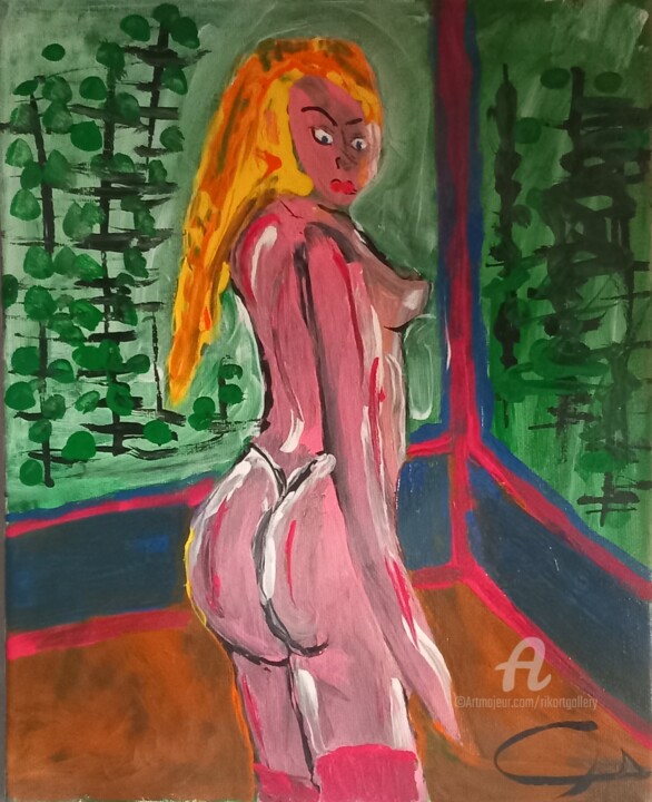 Painting "Sheena" 绘画, 11.8x9.5 in