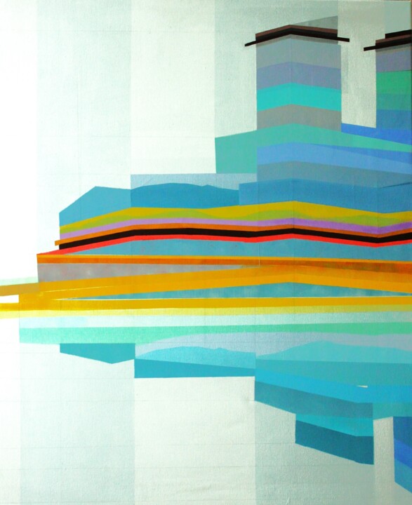 Uncalculated Emotions.. 绘画, 43.3x35.4 in
