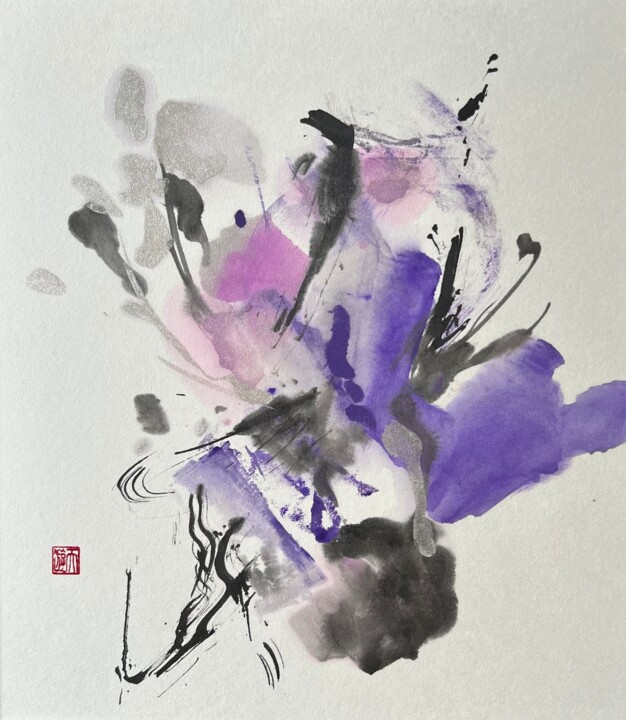 Malerei mit dem Titel "waltz" von Ayumi, Original-Kunstwerk, Pigmente