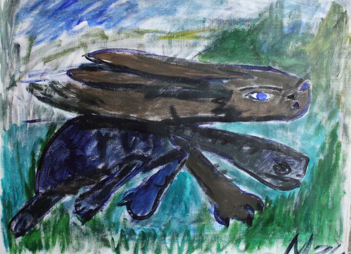 Run 绘画, 29.5x36.2 in
